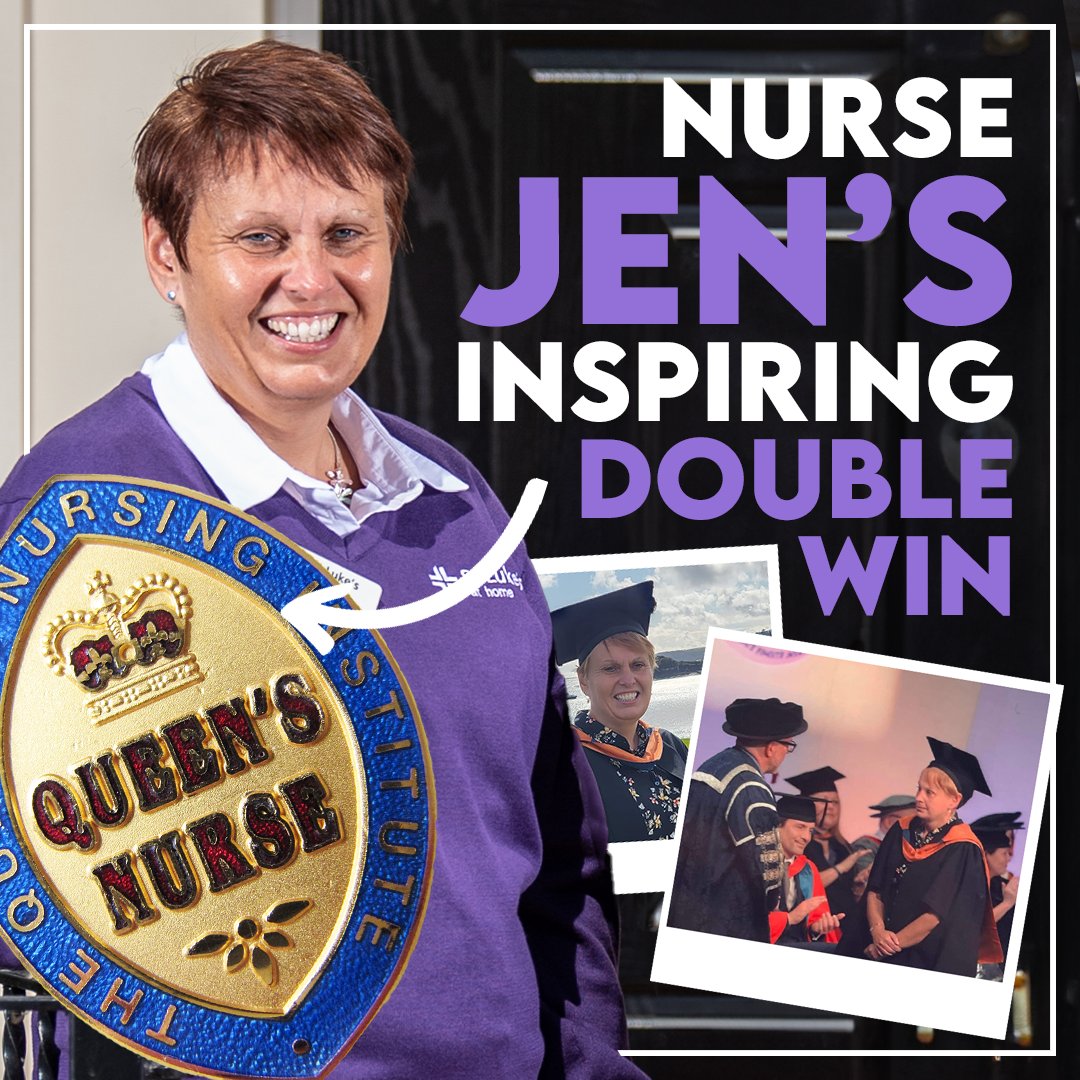 We're hugely proud of Jen Nicholls, who leads our Community Team. She's flying the flag for hospice nursing careers as our first Queen’s Nurse &amp; our first Advanced Clinical Practitioner. bit.ly/46oKm7x

<a href="/TheQNI/">The Queen's Nursing Institute</a> <a href="/RCNDevon/">RCN Devon</a> <a href="/NursingTimes/">Nursing Times</a> <a href="/theRCN/">The RCN</a> <a href="/hospiceuk/">Hospice UK</a> <a href="/DerrifordNurses/">UHP Nursing 💙</a>