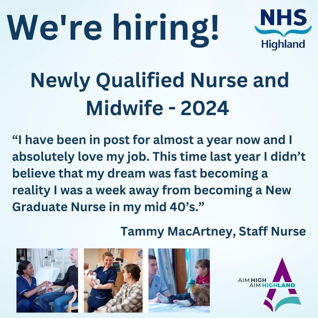 Come and join us in a beautiful part of the world to meet both your professional development and personal well-being needs ☺️ For more information follow the link: nhsh.scot/48RcAcv @uhinursing @NHSHighland @NHSHPEFnPD