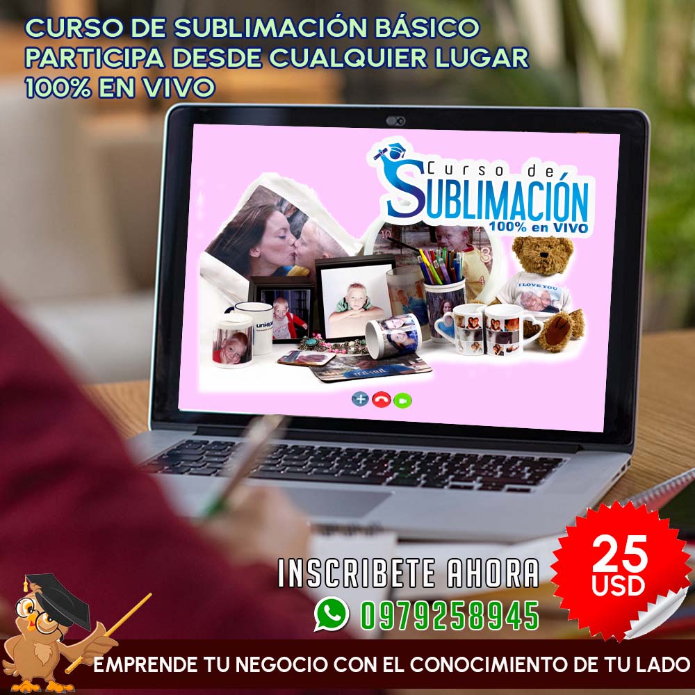 compuideaEC's tweet image. 🎨 ¡Descubre el poder de la sublimación desde la comodidad de tu hogar! 🖥️
¿Listo para desatar tu creatividad y aprender la magia de la sublimación en tiempo real? Únete a nuestro emocionante curso de sublimación en línea en vivo y conviértete en un maestro de la personalización.