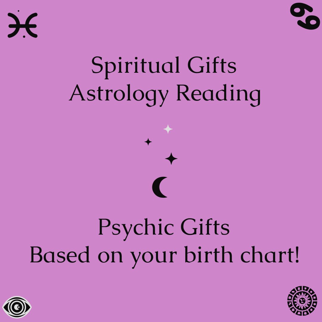 New listing! Learn what your natural gifts are. 
Check out my Etsy shop for a reading! Link below!
guidancebythestars.etsy.com/listing/157438…
#astrology #birthchart #psychicgifts