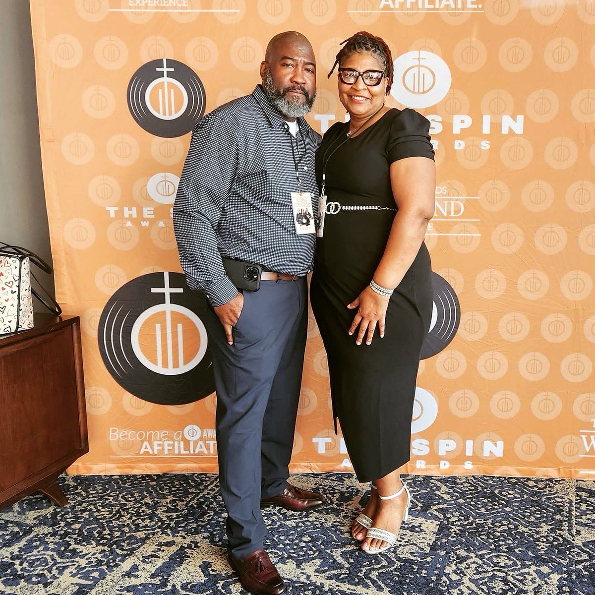 Rtp100H's tweet photo. We just ❤️ these two! 

🙌🏾🔥 S/O to P-Man and Lady T, co-owners and visionaries of our radio ministry! Thank you BOTH for what you do! 

Another great year at @TheSpinAwards! 🏆

#TheSpinAwards #2023SpinAwards #SpinAwards2023 #RaiseThePraise100 https://t.co/CUKwn8wDZb