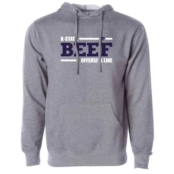 Fall is officially here! Support the K-State Offensive Line and food insecure by purchasing a #KStateBeef hoodie today.

For each hoodie purchased, we’ll donate one pound of beef to local food banks. And the net proceeds will support the offensive line!

catsnil.com/product/kansas…