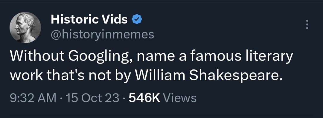 Incredible engagement bait from a history account. "What is a book?"