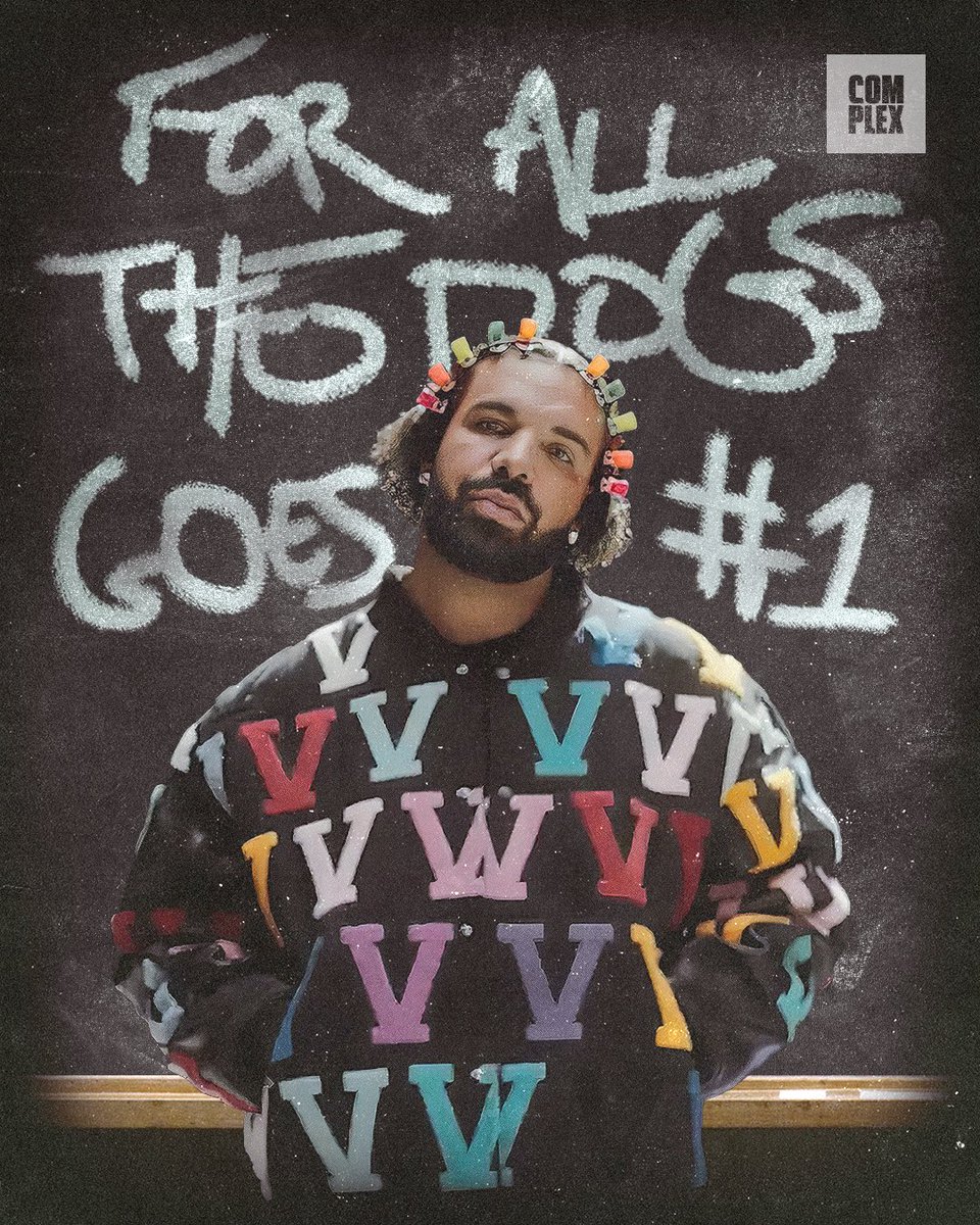‘FOR ALL THE DOGS’ GOES #1 WITH 402K UNITS 🐶

This is Drake’s 13th #1 album.