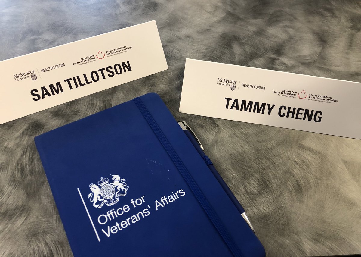 Great to be in #Ottawa representing @VeteransGovUK at @CIMVHR_ICRSMV. Kicked off with a productive early Sunday roundtable with @chronicpainCOE and @McMasterForum - working together to improve our use of evidence.