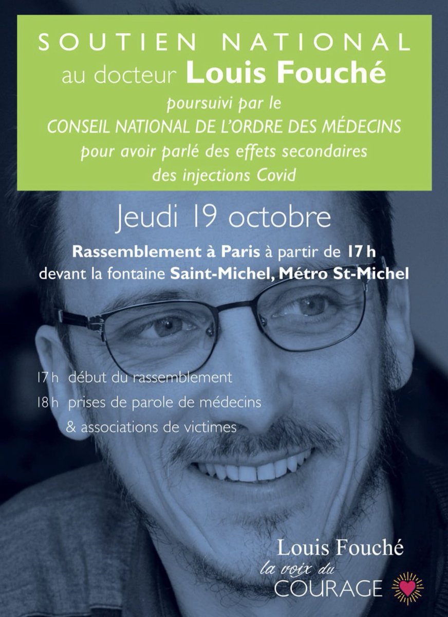 Je serai présent ce jeudi pour soutenir <a href="/louisfouch3/">Louis Fouché</a>