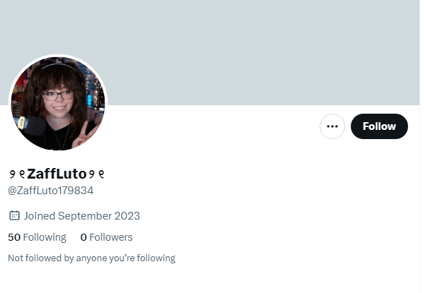 DHallidayMins's tweet photo. Hey y'all, someone is impersonating my good friend and sister, @Zaffluto Please please please report this account!

The @ is Zaffluto179834 this is NOT HER! https://t.co/bdVyLYmQZP