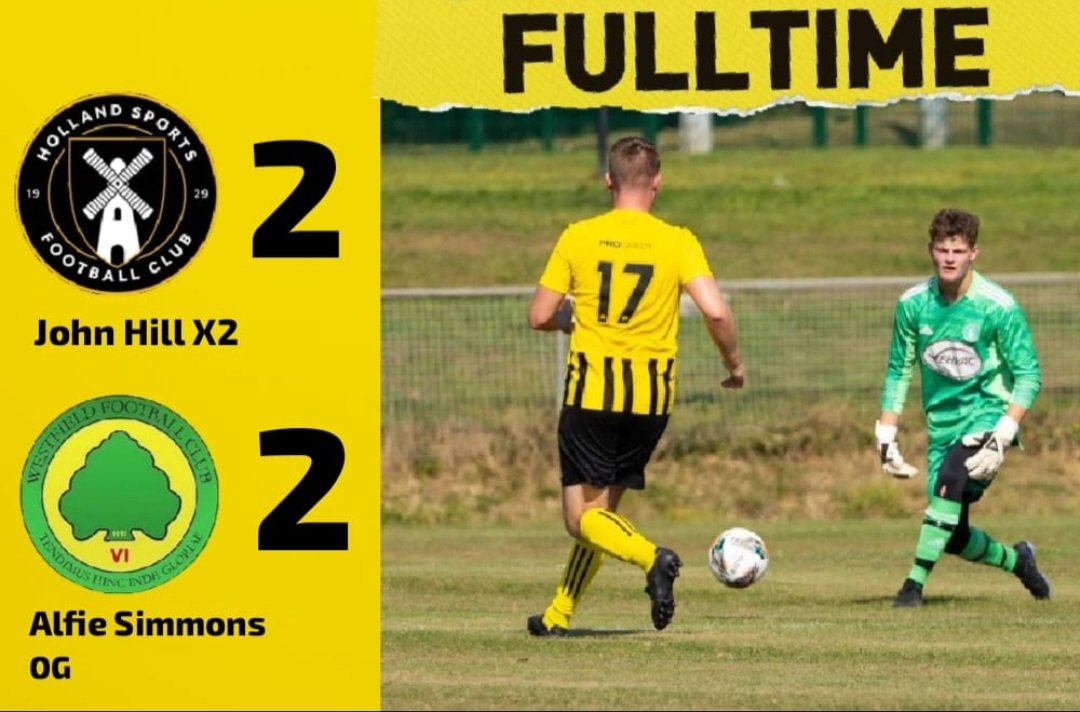 FULL TIME!! The score ends 2-2 at Mill Lane. Being down 2-0 at half time and starting the game off slow, Holland came out fighting 2nd half with John Hill scoring a brace, well deserved point against a very good Westfield side, good luck for the rest of season 🍻 Onto the next 🐝