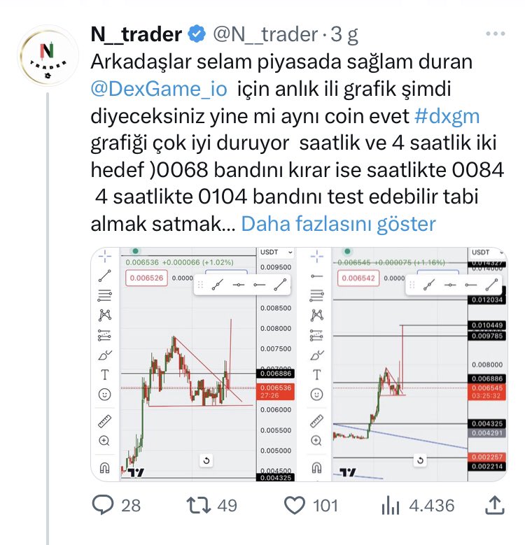 Evet nerede kalmıştık <a href="/DexGame_io/">DEXGame</a> hedeflerimiz bir bir geliyor 🚀🚀🚀<a href="/karincatraders/">Karınca Traders 🐜</a> ekip çalışıyor