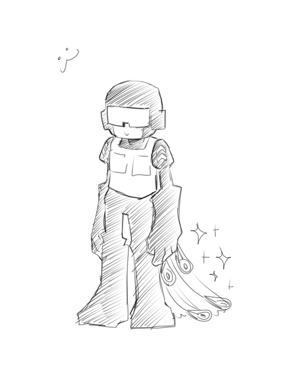 MJ71188041's tweet photo. I want to draw Captain with a peacock tail (an AU idea of 
@just_commander
 :3) but I haven't even started to draw yet lol, I just did this silly doodle, but maybe I'll make a descent drawing about it :> https://t.co/tnBwsKw5F5