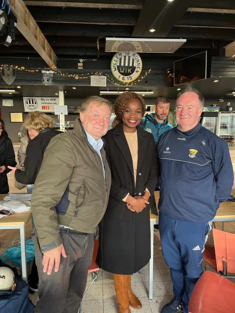 Nice to meet up with Leinster GAA Chairman Derek Kent at the Pan European GAA games in The Hague. Well organised by Den Haag GAA and good to see HQ support by Derek. <a href="/gaaleinster/">Leinster GAA</a> <a href="/IrelandinNL/">Embassy of Ireland in The Netherlands</a> <a href="/denhaaggaa/">Den Haag GAA Club</a> <a href="/officialgaa/">The GAA</a>