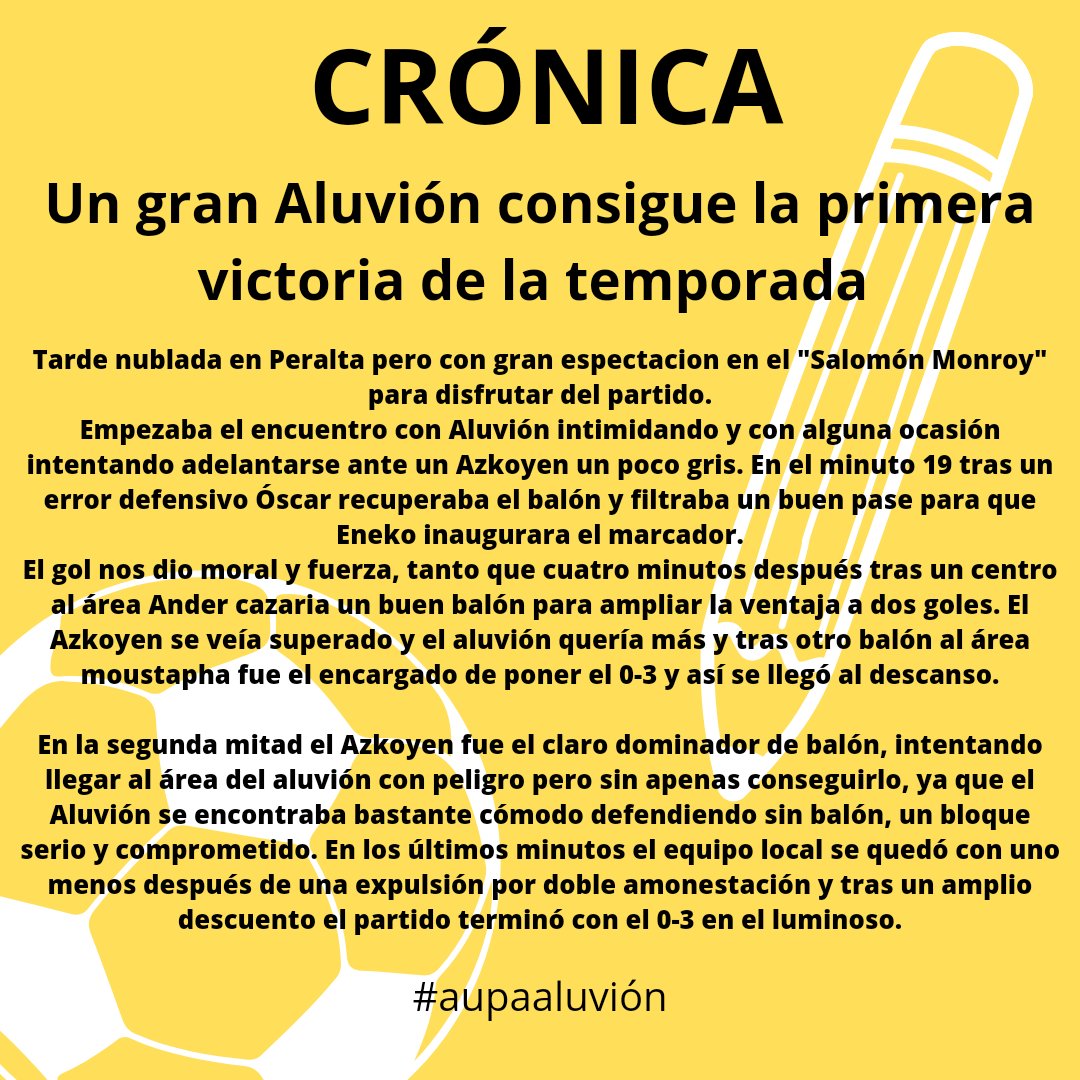 Crónica / Azkoyen 0-3 Aluvión