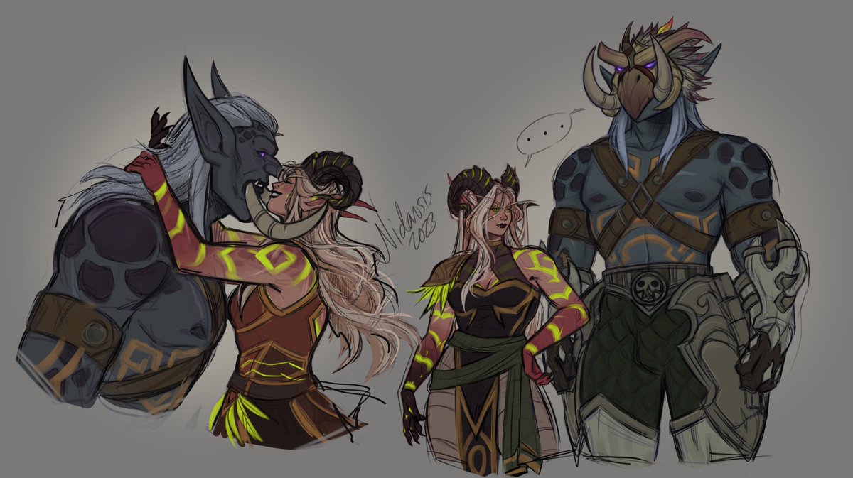Nidarosis's tweet photo. I realized I forgor to post these too!
Bonus art from a week or two ago https://t.co/EwqIYIg66o