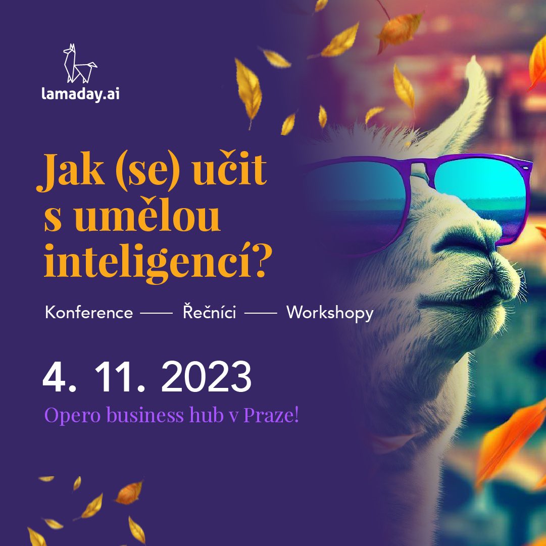 Den plný novinek ze světa #AI, inspirativního networkingu i skvělé atmosféry v business hubu Opero! Dozvíte se, jak na dezinformace, AI a právo, AI a jazyky a mnoho dalšího. 

A s kódem LAMA15 o 15% výhodněji. ;)