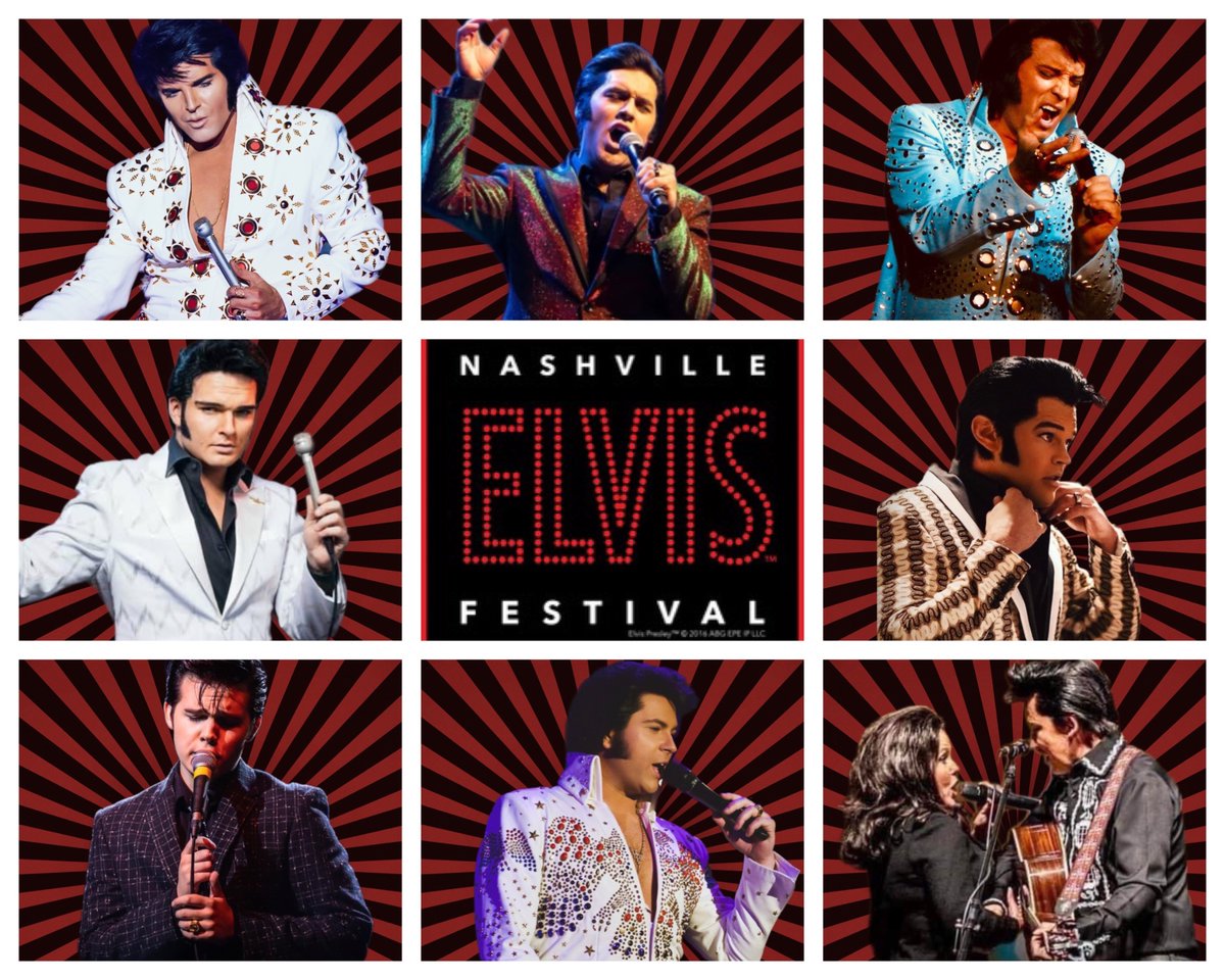 Don’t miss the 8th annual Nashville Elvis Festival! *** ON SALE MONDAY, OCT. 16 at NOON CT! *** TALENT LINEUP &amp; FULL SCHEDULE is now up at NashvilleElvisFestival.com!