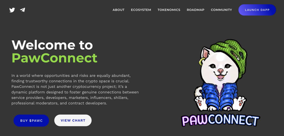 PawConnect #PAWC website is live pawconnecterc.com This is the second project created by the team at #Ming all the #Mong community welcome.