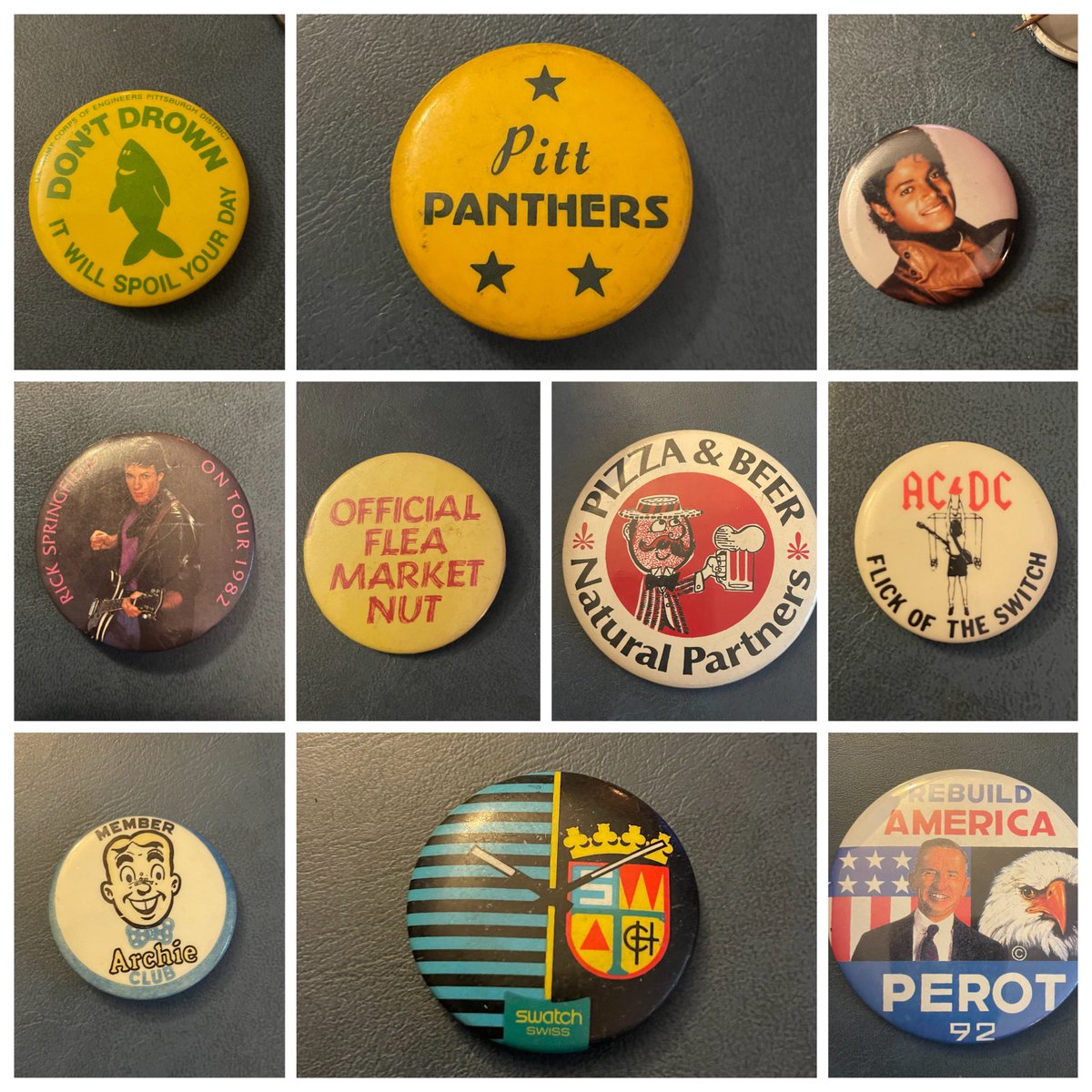 So we picked up a box of #vintagepins yesterday & spent two hours sorting them…it was like opening up a time capsule… 😮 You can expect to see many of these at the @PGHVintageMixer in a couple of weeks… #vintage #vintagepin #buttons #vintagebuttons #popculture #pittsburgh