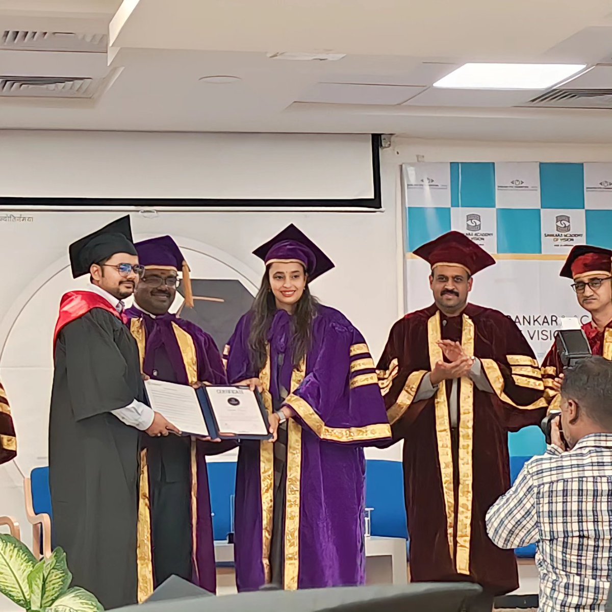 ashith_tripathi's tweet photo. Finally, i am happy to Share that, I was awarded my Masters in Clinical Optometry, yesterday in Banglore. Heartfelt gratitude to my family, my mentor Aditya Sir and all the faculties and my lovely batchmates. Without each one of your support this wouldn't have been possible. https://t.co/ZO5A7eiEA4