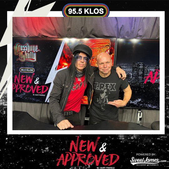 TONIGHT ON KLOS-Los Angeles-my guest is TOMMY HENRIKSEN of the ALICE COOPER band and HOLLYWOOD VAMPIRES-to discuss his new project CROSSBONE SKULLY-which brought AC/DC and DEF LEPPARD super producer MUTT LANGE out of retirement. 8-10 pm Pacific. Listen at 95.5 or stream at 95.5