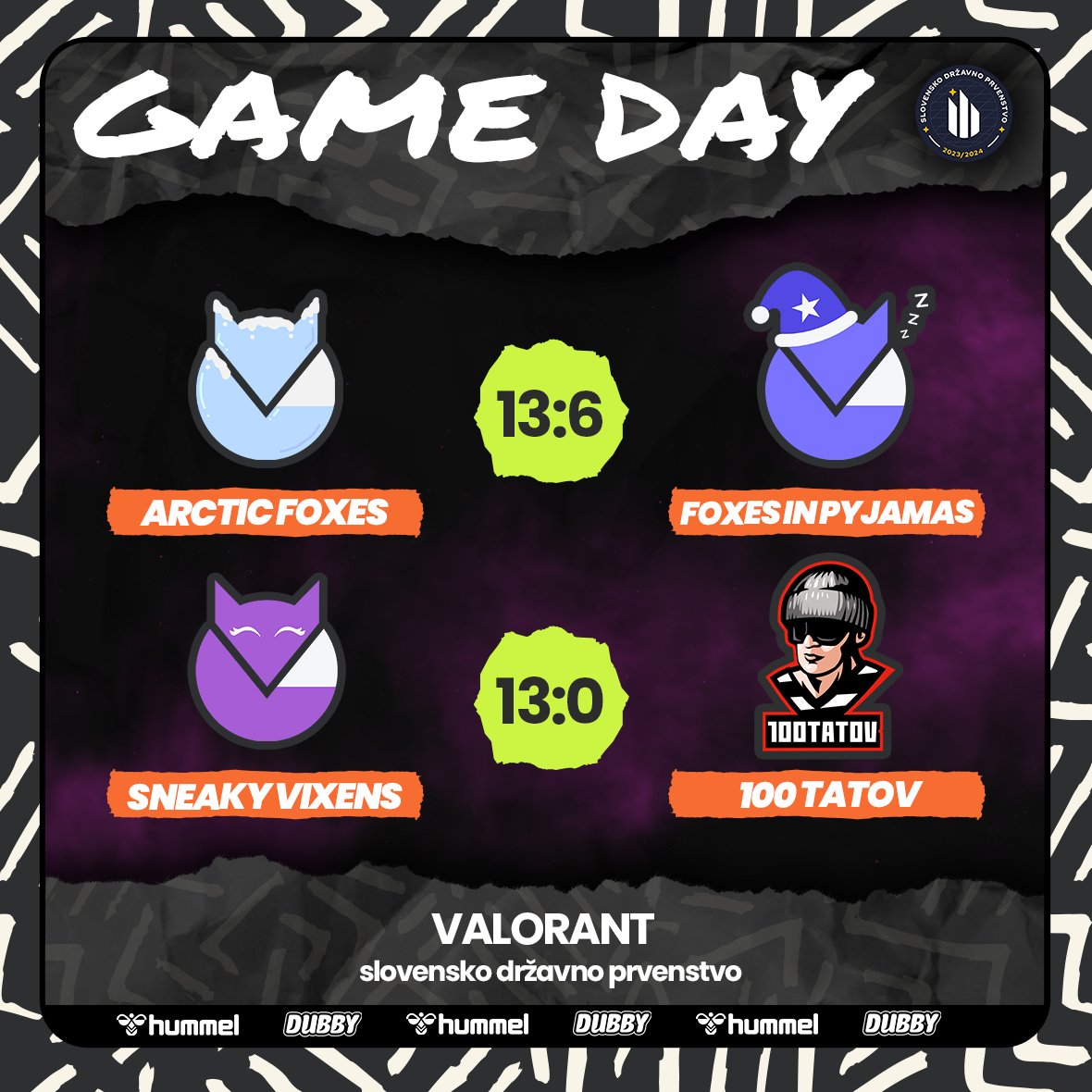 There is no better way to end a weekend than this. Well done!
<a href="/eszslovenije/">E-športna zveza Slovenije</a> 
Partnered with: hummel, <a href="/DubbyEnergy/">DUBBY®</a>