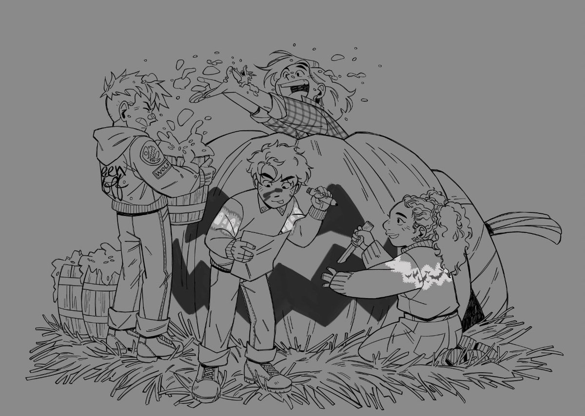 Lineart (finally) done, ready for colour!