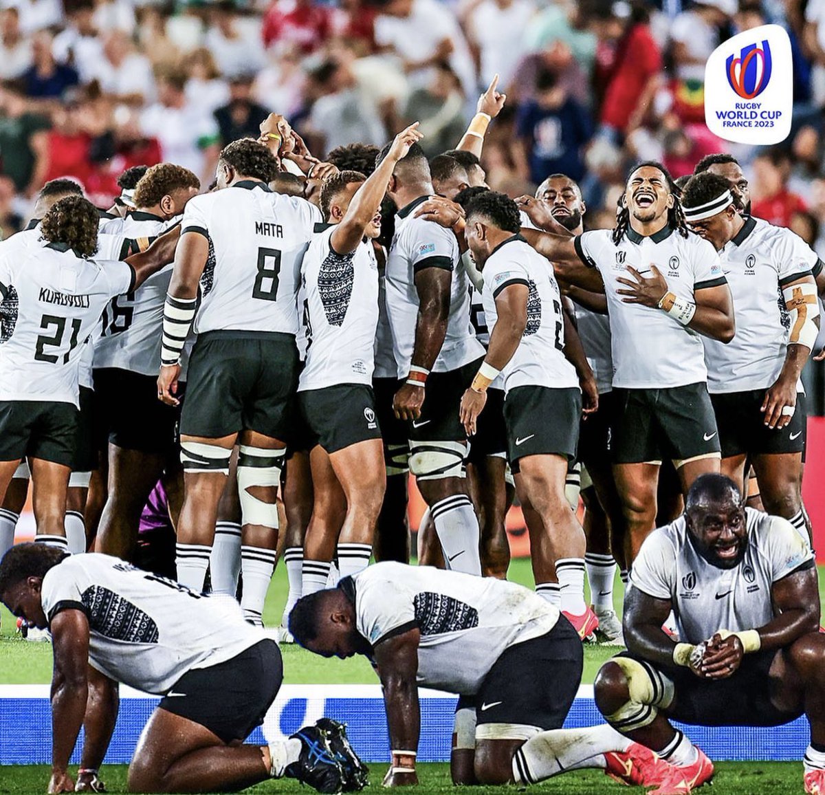 ElRaqio's tweet photo. PROUD is an understatement! Literally have no words for this team, you brought happiness to your people all over the world. You faced giants of the game and stood tall. Thank you for making not only Fiji but the whole of the pacific believe once more. 1/3 https://t.co/WAAguMM5IT