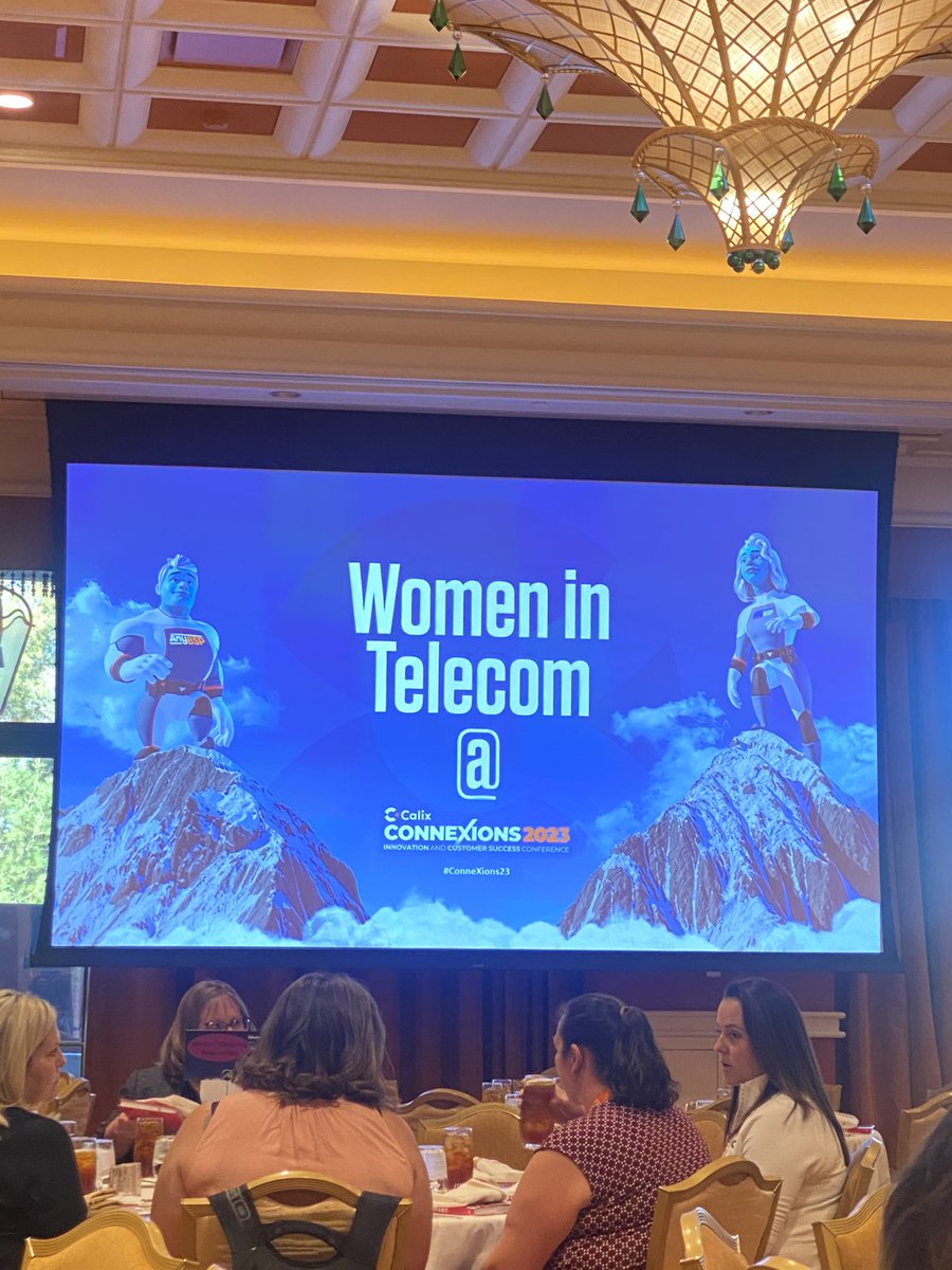 So excited to hear @LisaBodell  talk at @CalixHQ  Women Telecom #Ruralbroadband #ConneXions23