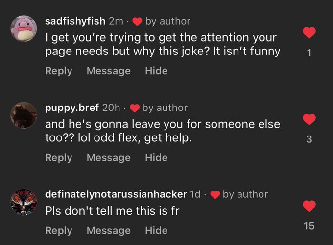 I made a reel w my bf and made a fake af clickbait caption that said &ldquo;my history teacher left his wife