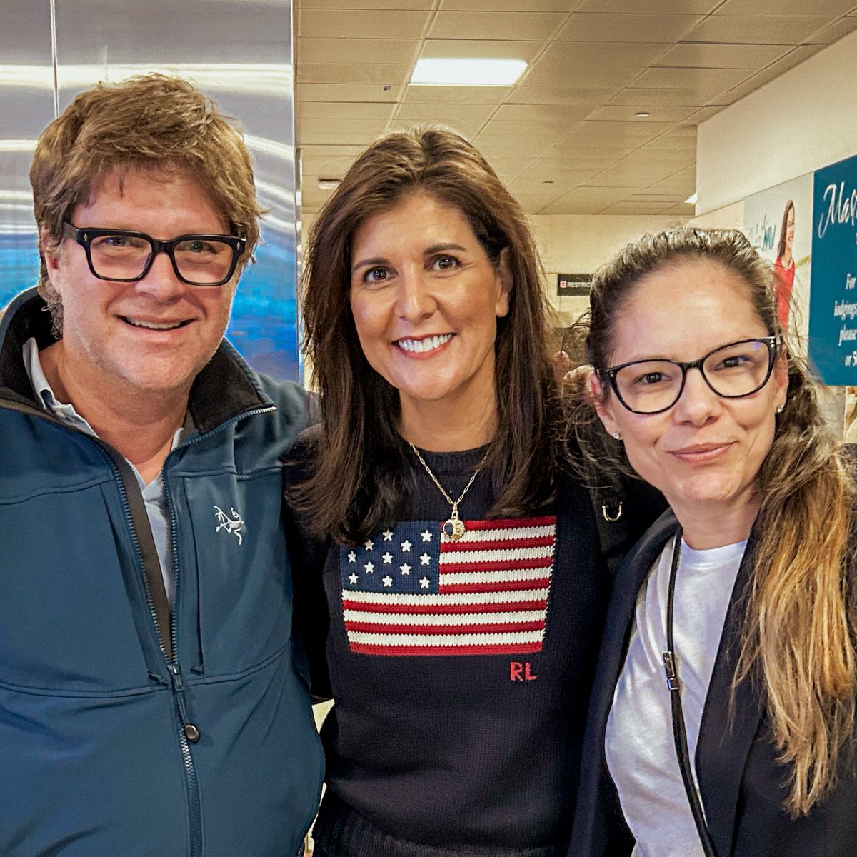 Nikki Haley @NikkiHaley such a pleasure to connect with you in Boston. I admired you ever since you stood up for Israel at the United Nations. I am wishing you much success in your Presidential bid and am proud you call myself as one of your supporters. #NikkiHaley