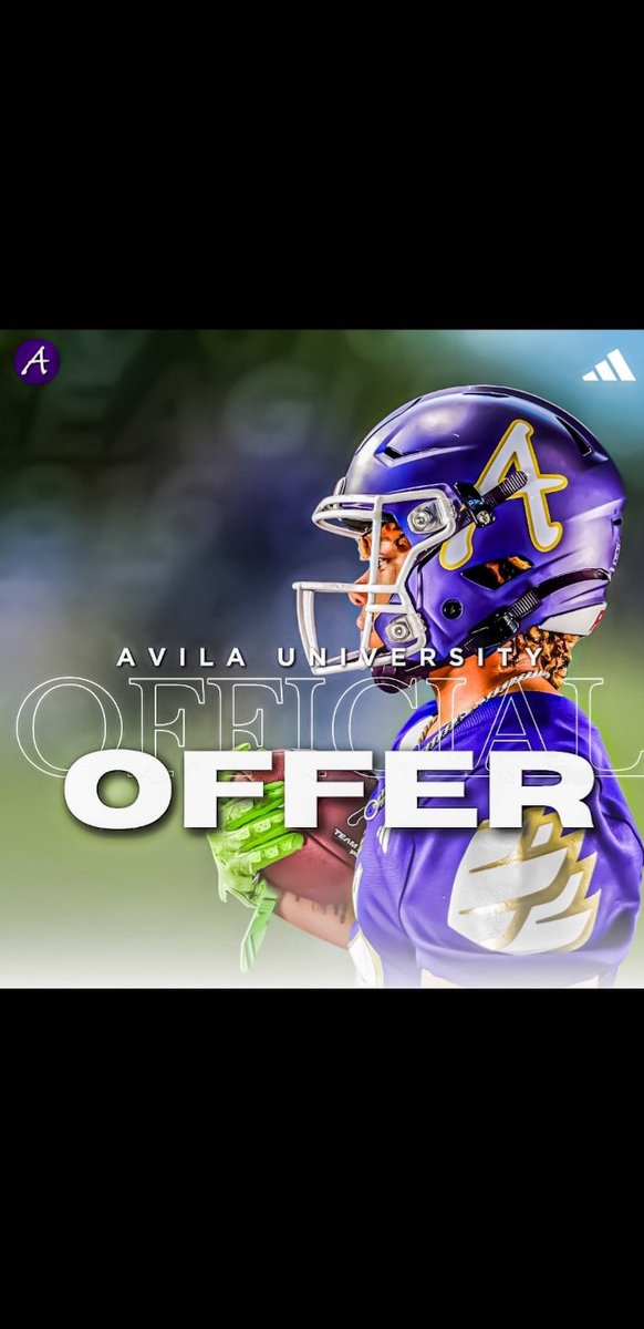 After a great visit yesterday at <a href="/AvilaFootball/">Avila University Football</a> im am excited and blessed to receive my first offer to play college ball, special thanks to <a href="/jarrenhightower/">Coach Hightower</a> for setting it all up! <a href="/lowill99/">Coach Zo williams</a> <a href="/WHSCoachHop/">Dylan Hopson</a> <a href="/TimGrantham8/">Tim Grantham</a> <a href="/CoachVRedd/">Mr. Coach Victor Redd</a> <a href="/hurley_27/">Jordan Hurley</a> @CoachAWHS <a href="/jd_mccoy/">JD McCoy</a> <a href="/Otislewisjr/">Coach Lewis</a>