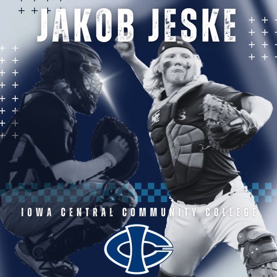 JakeJeske21's tweet photo. I’m exited to announce I will be furthering my academic and baseball career at Iowa Central Community College. I would like to thank god, my family, and my coaches for the support as well as Coach Stein for believing in me. RTR🔱💙 https://t.co/dLAl2hAkXI