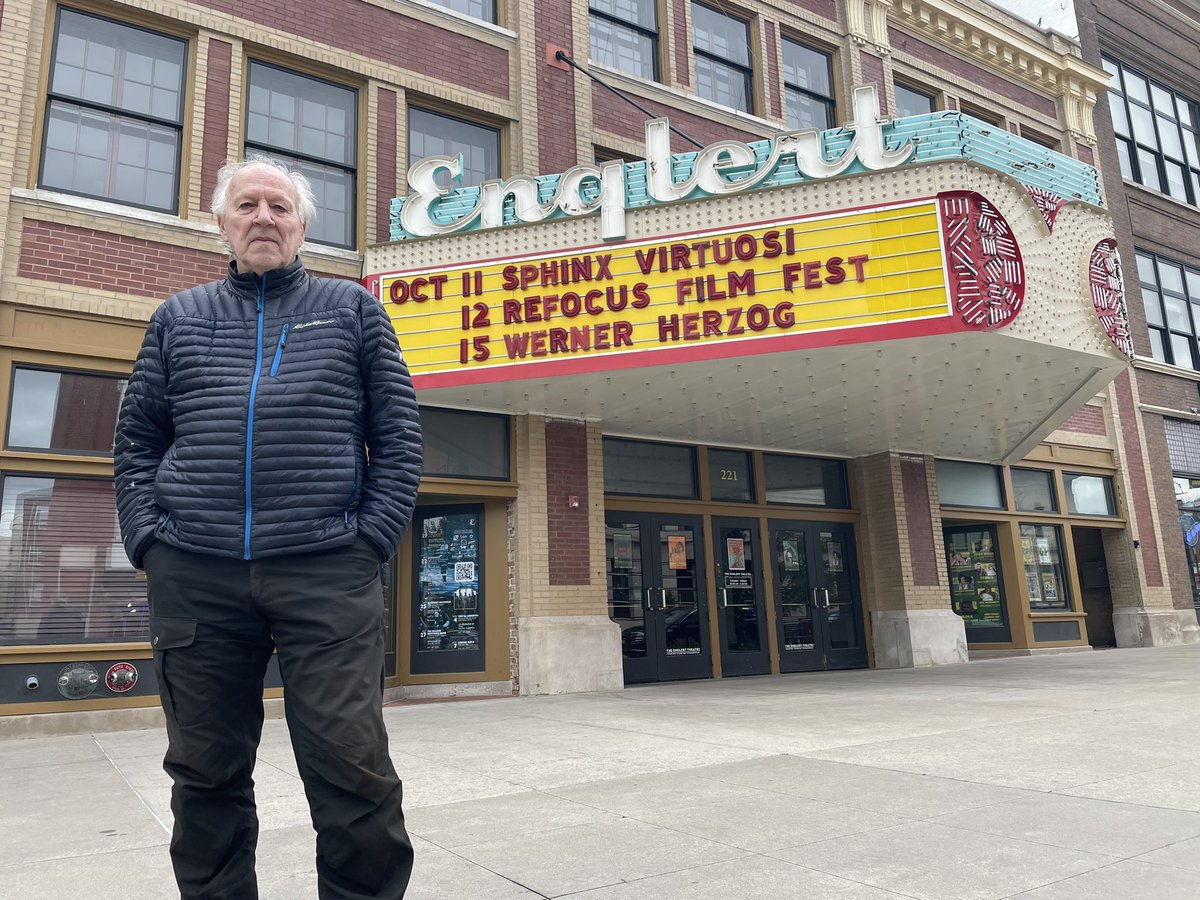 The man himself. Werner Herzog has arrived. You ready, Iowa City?