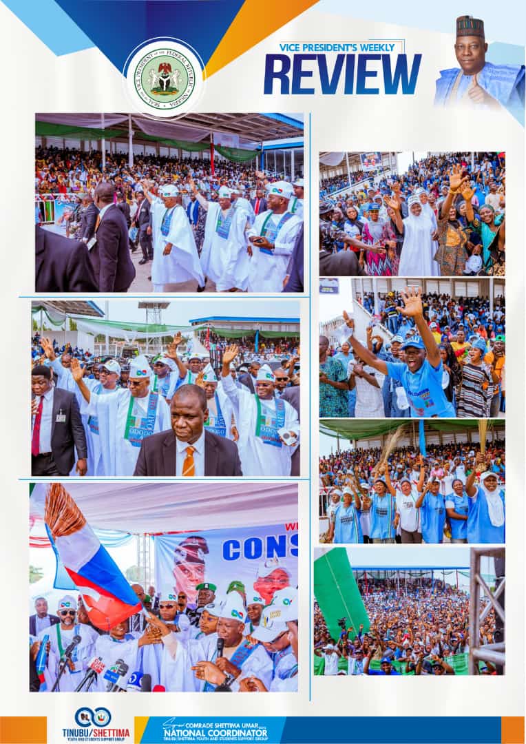 Gonimtarr's tweet photo. Vice President, Senator @KashimSM Shettima's week in review. 

8th - 15th, October 2023.

 *#KSMWeekInReview* https://t.co/R8k6G8CmK1