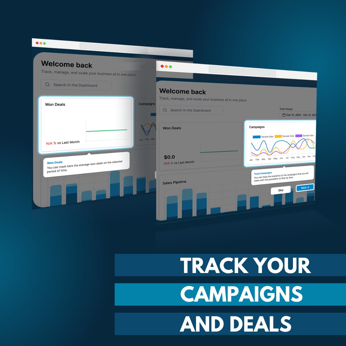Stay in the Know with AgencyBox! 🚀 Our incredible software and platform make it a breeze to track your active campaigns and deals. Dive into detailed statistics and filter by time to keep your finger on the pulse of your business's growth.