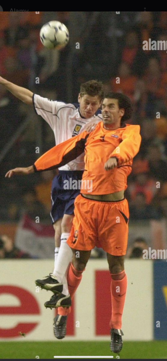 MatchwornStrip's tweet image. A shirt with more than a hint of Scottish heartbreak attached. Gary Naysmith’s worn shirt from the 6-0 Euro 2004 Play Off defeat to the Dutch in Nov 03. Scotland had won the 1st leg 1-0 4 days earlier @kingsoflyon7 @scottishkits2 @ShirtKingSOE