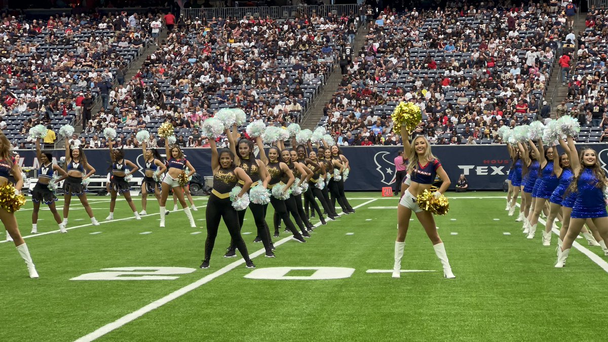 Mrs. Raeauna Slusher (@raeaunaslusher) on Twitter photo Halftime performance at the <a href="/HoustonTexans/">Houston Texans</a> game with
<a href="/TexansCheer/">Texans Cheerleaders</a> was a success! Thank you for a great experience for <a href="/danceatike/">Eisenhower HS Dance Program</a>! #MyAldine <a href="/jkmetcalf1/">jkmetcalf</a> <a href="/drgoffney/">Dr. LaTonya M. Goffney</a> <a href="/aldinefinearts/">Aldine ISD Performing Arts</a> Halftime performance at the <a href="/HoustonTexans/">Houston Texans</a> game with
<a href="/TexansCheer/">Texans Cheerleaders</a> was a success! Thank you for a great experience for <a href="/danceatike/">Eisenhower HS Dance Program</a>! #MyAldine <a href="/jkmetcalf1/">jkmetcalf</a> <a href="/drgoffney/">Dr. LaTonya M. Goffney</a> <a href="/aldinefinearts/">Aldine ISD Performing Arts</a>