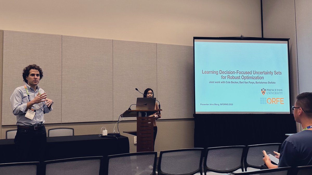 GabrieleDrag8's tweet image. SC45: Learning for optimization is starting now, featuring @IrinaW98 @RSambharya, Vinit Ranjan and @b_stellato #INFORMS2023