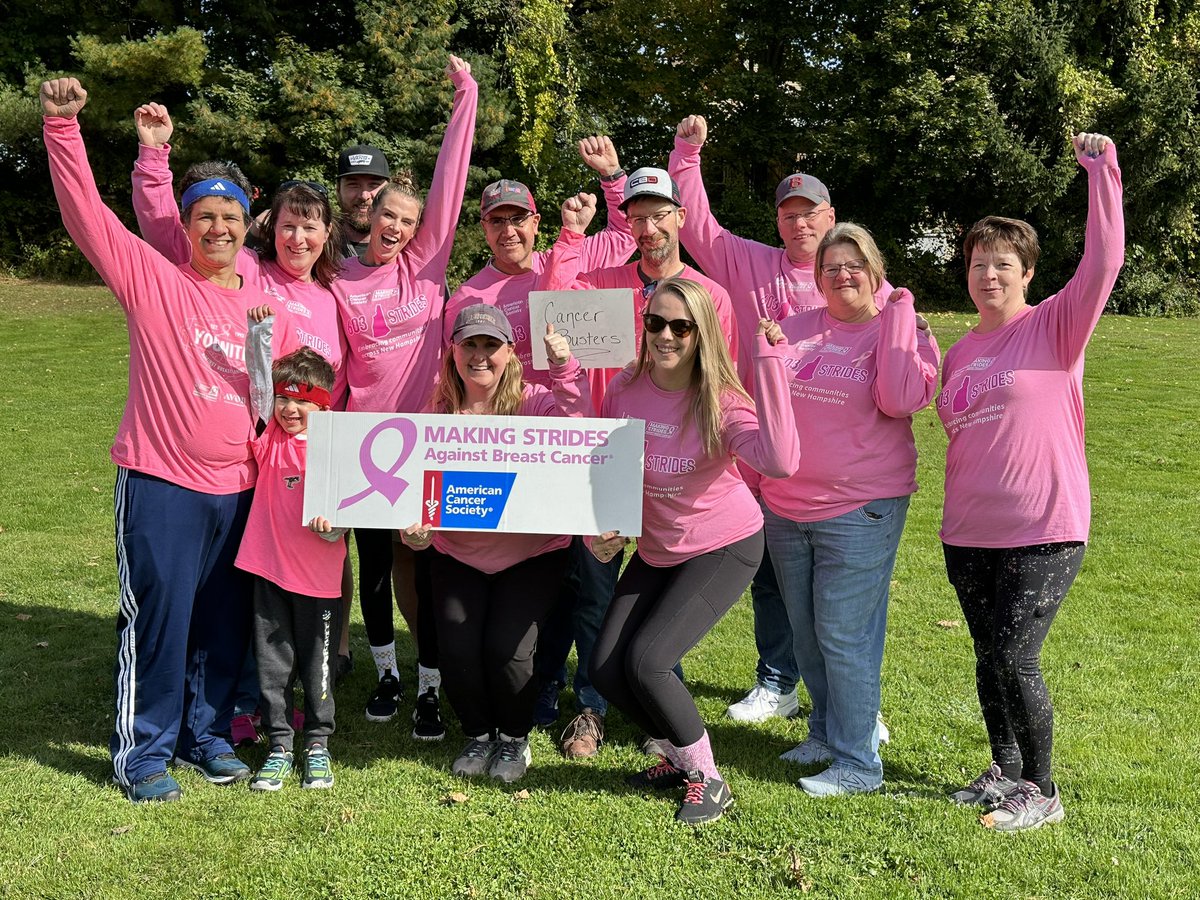 We are incredibly proud of AG's Cancer Busters for dedicating their time today to the Making Strides Against Breast Cancer of New Hampshire event. This year, we successfully raised nearly $9,000!