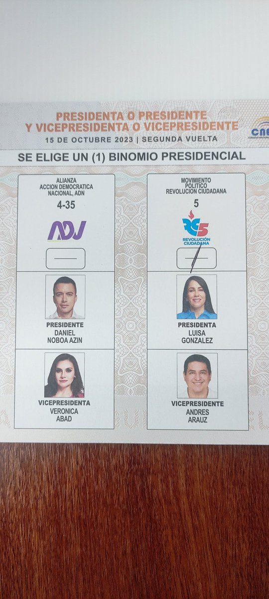 Listo!
#LuisaMiPresidenta 🥰