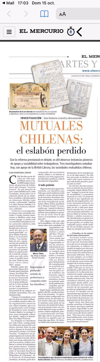 E_Irarrazabal's tweet photo. En una sociedad disgregada, resulta muy interesante esta investigación sobre el “mutualismo” en nuestra historia, como instancia de apoyo y sociabilidad colectiva https://t.co/fL3bDvKM1w