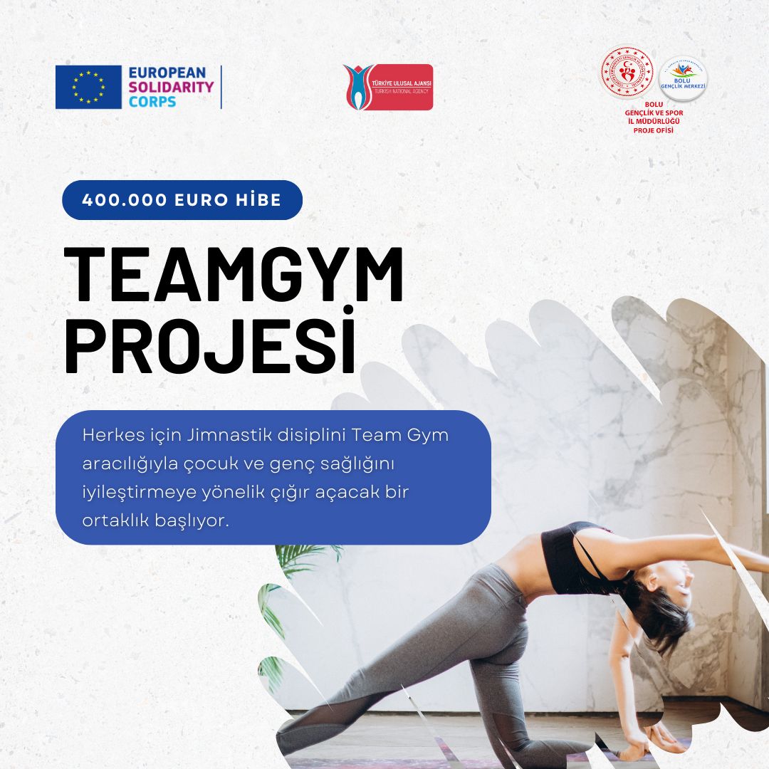 🤸‍♂️ Gururlandırıcı Haberler Gelmeye Devam Ediyor! 🌍 
 Bolu Gençlik ve Spor İl Müdürlüğü olarak ortak olarak yer alacağımız Erasmus+ Büyük Ölçekli Spor Projesi 400.000 Euro hibe almaya hak kazandı! 🥳