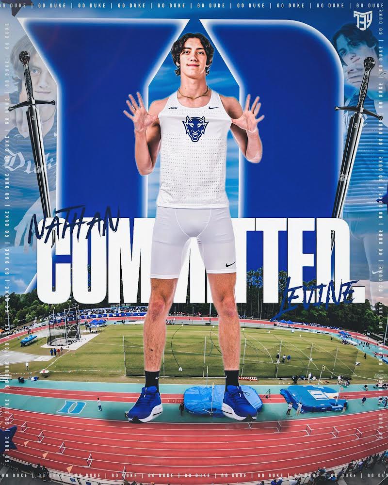 After a great visit, I am very excited to announce my commitment to @DukeTFXC! I want to thank @CoachTatijana for providing me with this opportunity, and I want to thank my family, friends, and coaches for helping me through this process. Go Blue Devils! #trackandfield #highjump