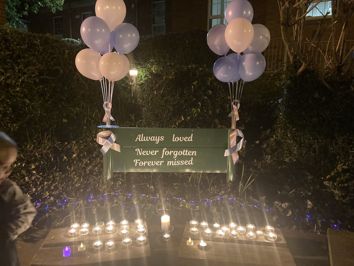 A beautiful #WaveOfLight service tonight @tandgicft remembering all the babies taken too soon🕯️Special thank you to both @ToniToni80 all our volunteers and most of all the families that came to share tonight with us💙🩷 #BLAW2023 @jencenny @k_mantron @NicolaFirth6 @kerryreede