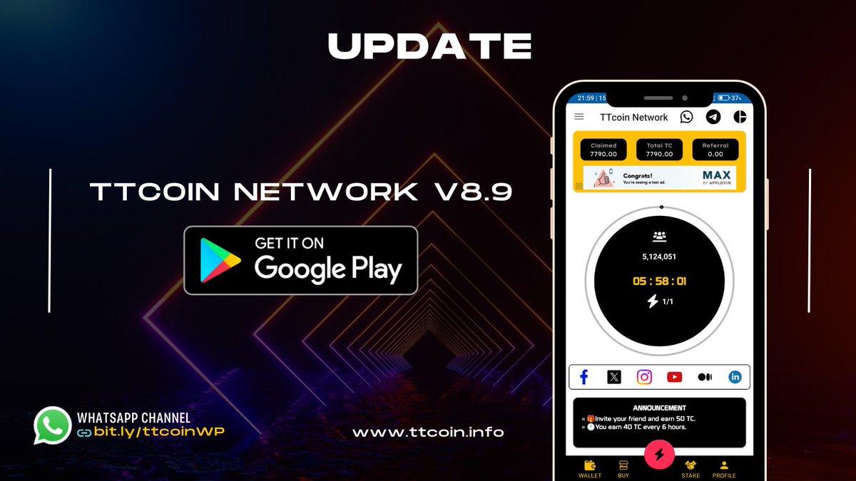 ttcoinofficial's tweet photo. UPDATE PUBLISHED v8.9  ✅

Some important updates have been made.  Don't forget to update your app for better experience. #ttcoin

⚡ Update: https://t.co/hpLkfixZGv https://t.co/IoIYUrYQGu