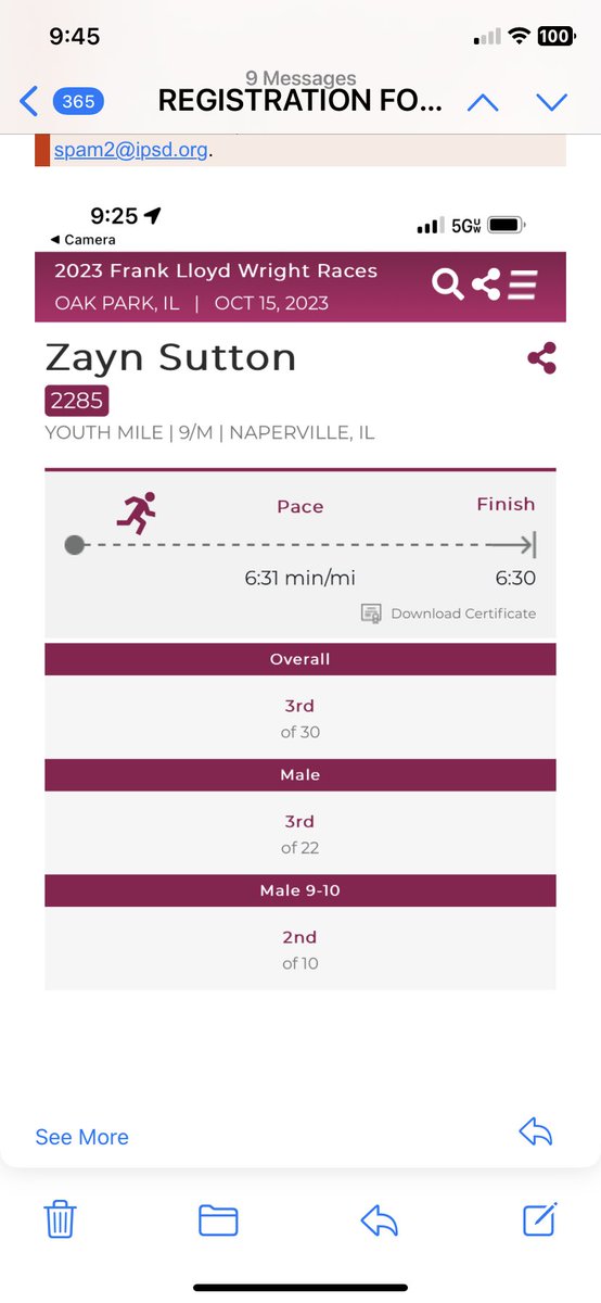 wildcatxc_tf's tweet image. Congrats to #Fastcat Zayn, who just crushed his 6:42 Fall PR, by finishing a third-place (out of 30) 6:30 at the Frank Lloyd Wright Races in Oak Park!

Join #Fastcat Zayn as we start Fall Session II tomorrow.

wildcatxctf.com