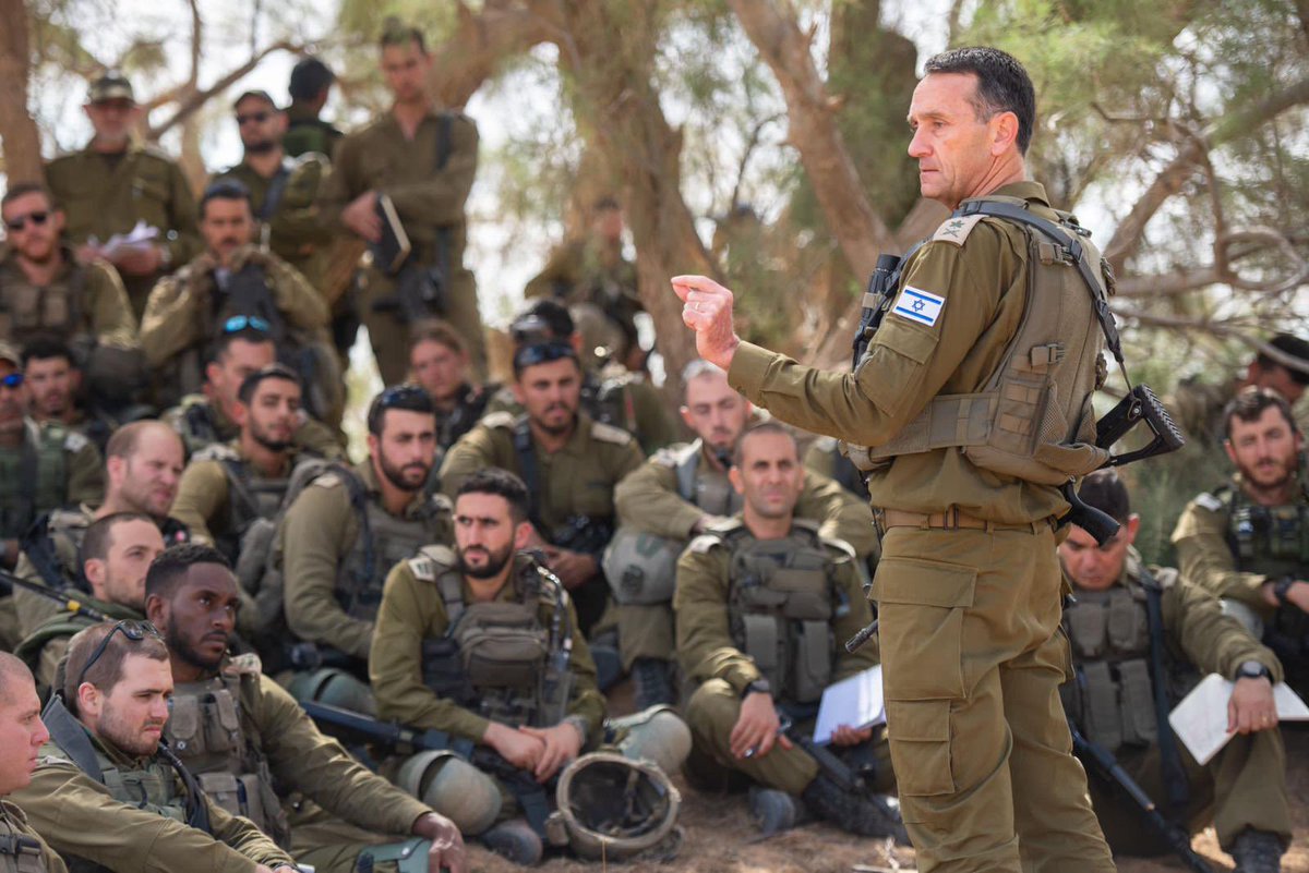 IDF's tweet image. Chief of the General Staff LTG Herzi Halevi joins his combat soldiers in the south.

It is our responsibility to defend the people of Israel in this war against Hamas.
