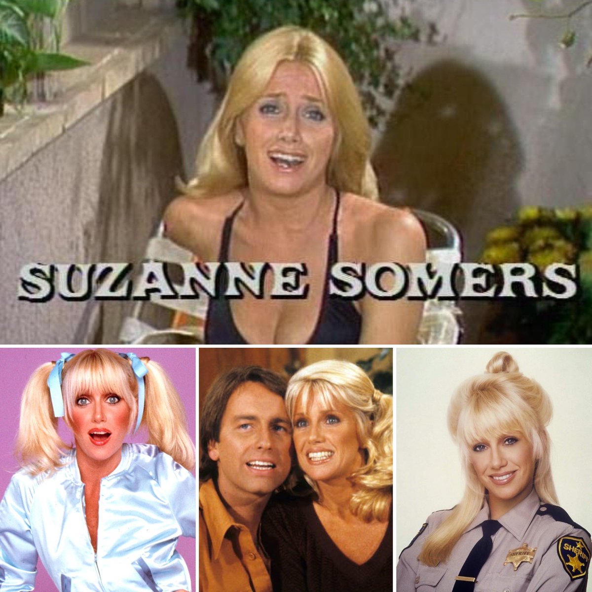 RIP Suzanne Somers
1946-2023
.
.
#ThreesCompany #StepByStep
#ShesTheSheriff #JohnRitter 
#The80s #80sSitcom 
#ILoveThe80s #The70s 
#ILoveThe70s #70sSitcom 
#Thighmaster #BlondeBombshell
#RIPSuzanneSomers 
#ChrissySnow