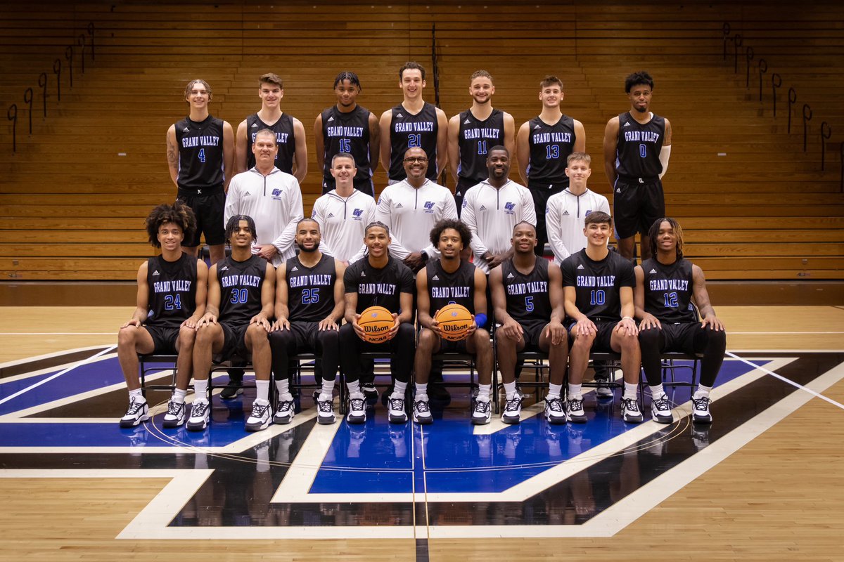 Introducing your 2023-24 Grand Valley State men’s basketball team 😤📸 #AnchorUp | #LetsGetThisWork