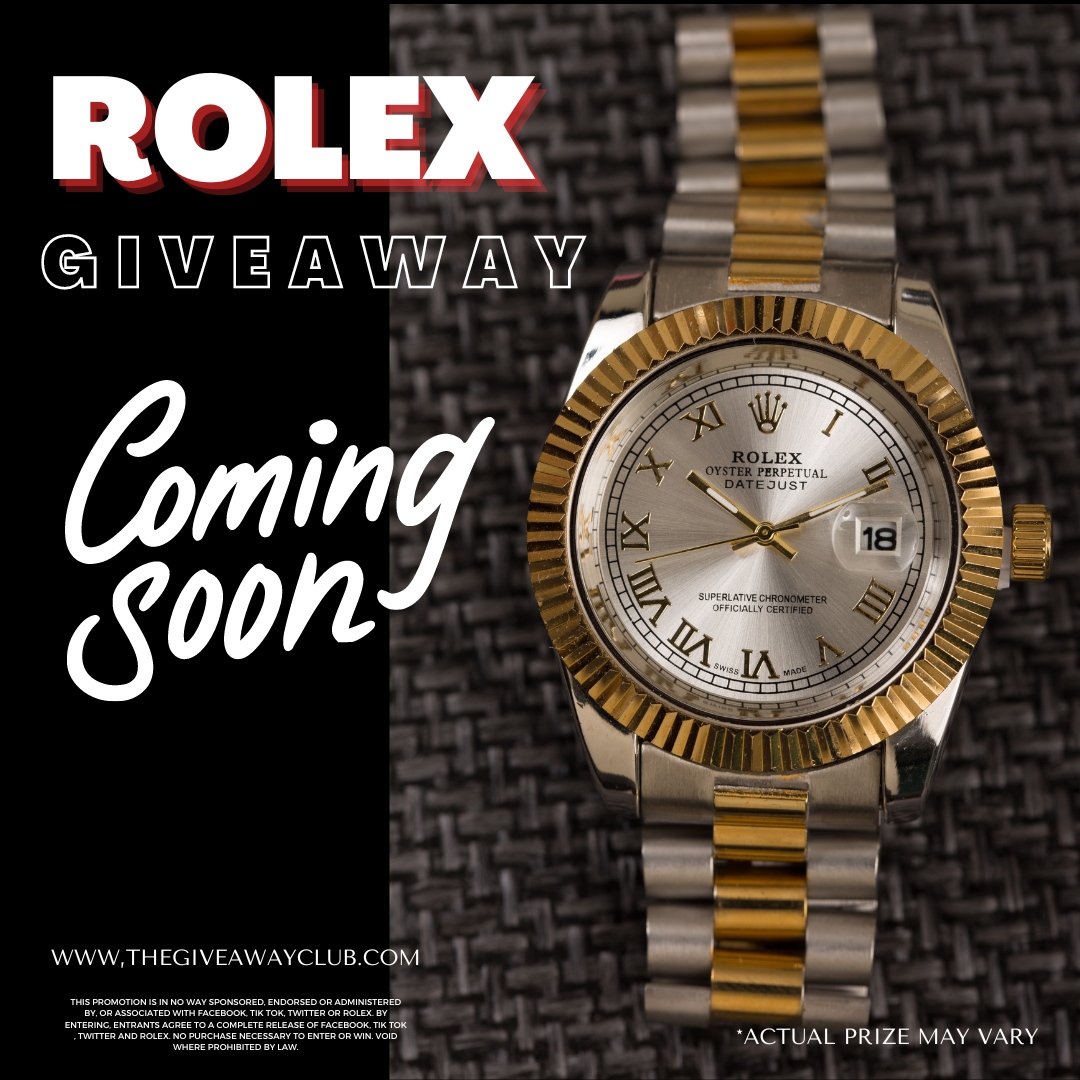 Coming next week! Make sure to follow for updates. 
.
#rolex #giveaway
