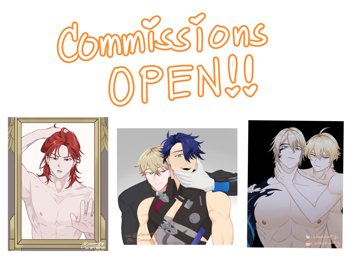 xiaopathy's tweet photo. OPENING COMMISSIONS!!

Please read the ToS!

rt pls 💕 https://t.co/t0J2jB2tdh